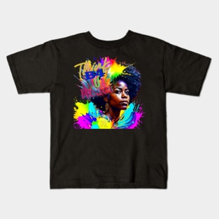 Think B4 U React Kids T-Shirt